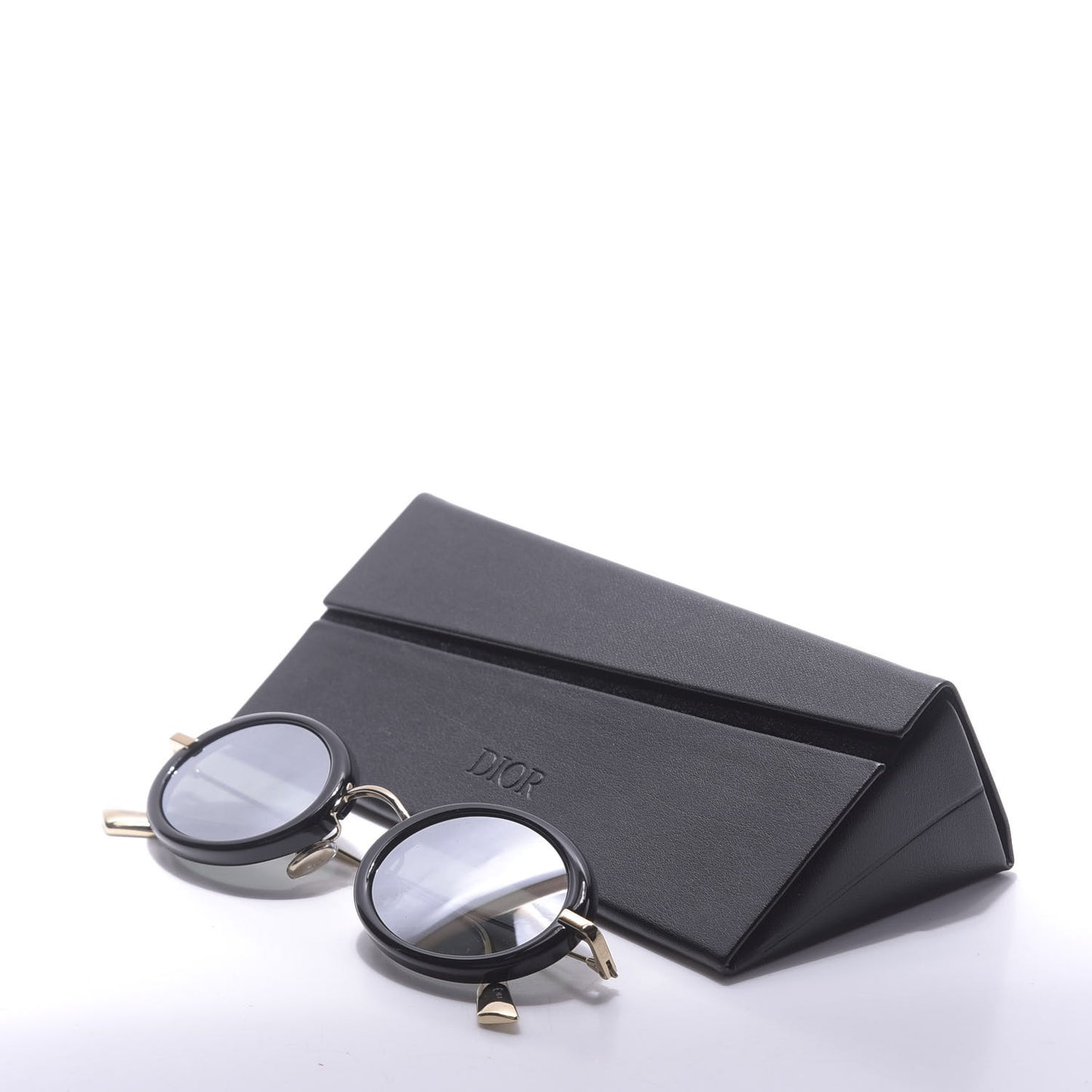 Hypnotic 2 Round Sunglasses Gold Black