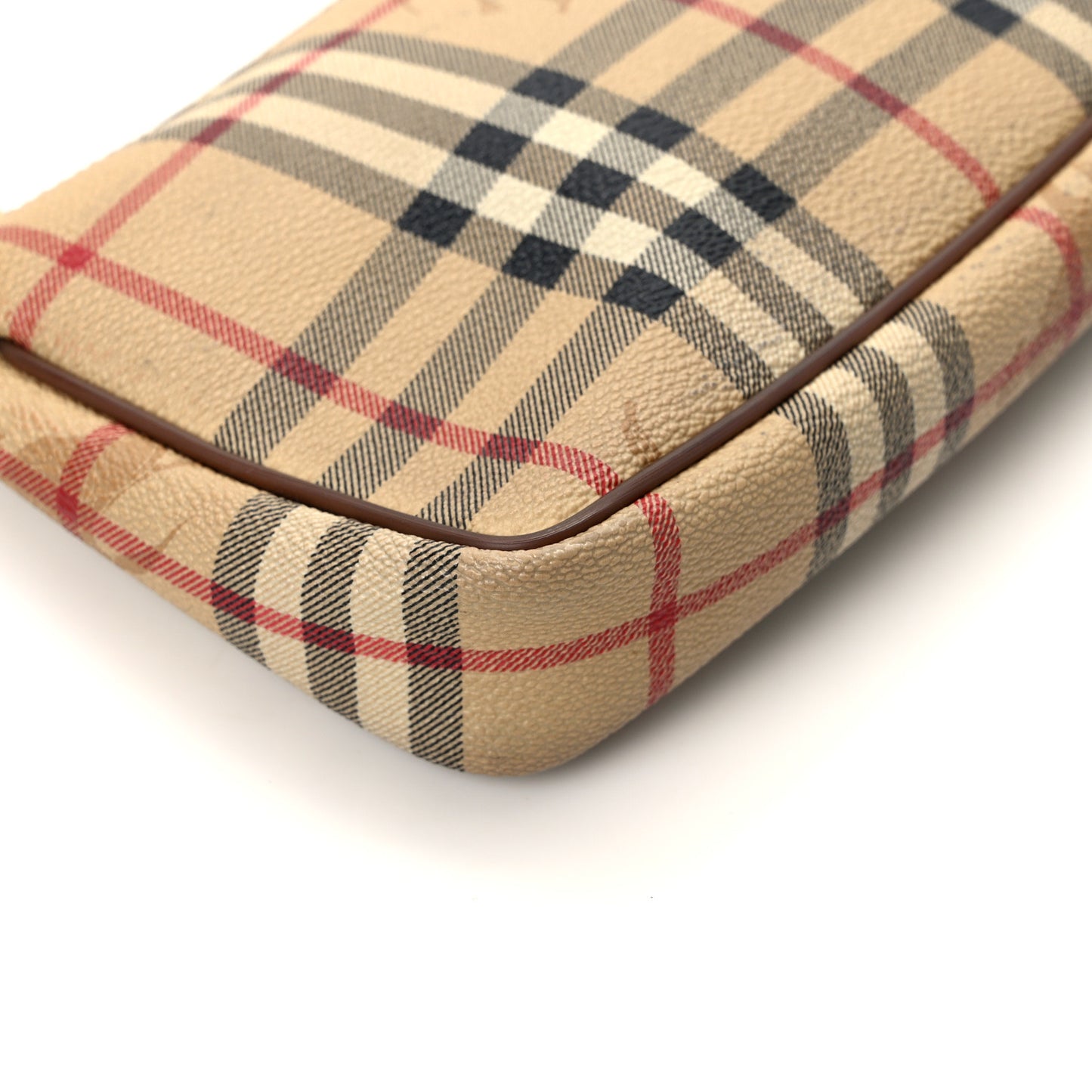 Haymarket Check Pochette Chocolate