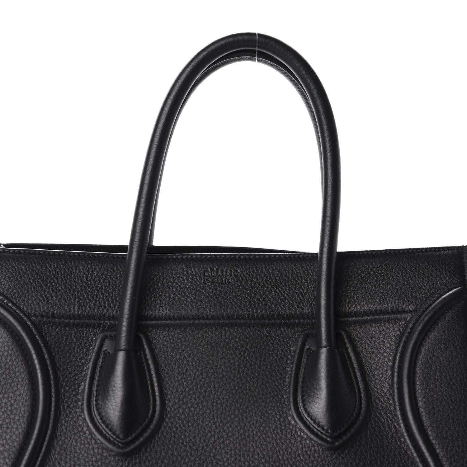 Celine Grained Calfskin Medium Phantom Luggage Black 8 of 8