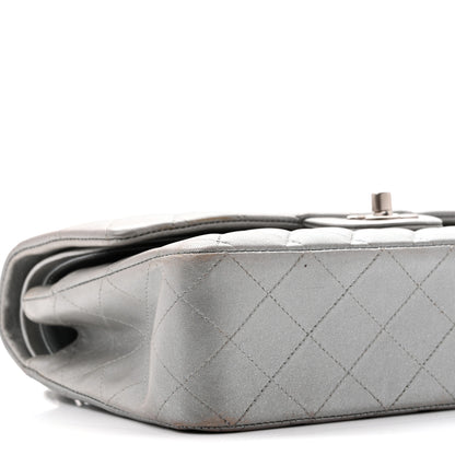 Chanel Metallic Lambskin Quilted Medium Double Flap Silver 9 of 11