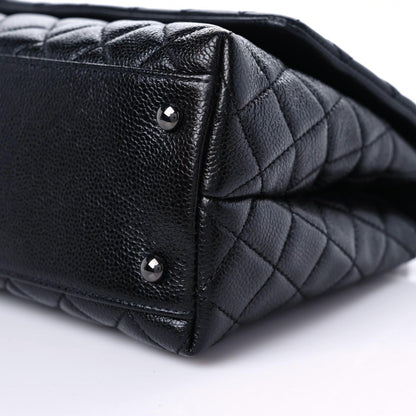 Chanel Caviar Quilted Small Coco Handle Flap So Black 9 of 10