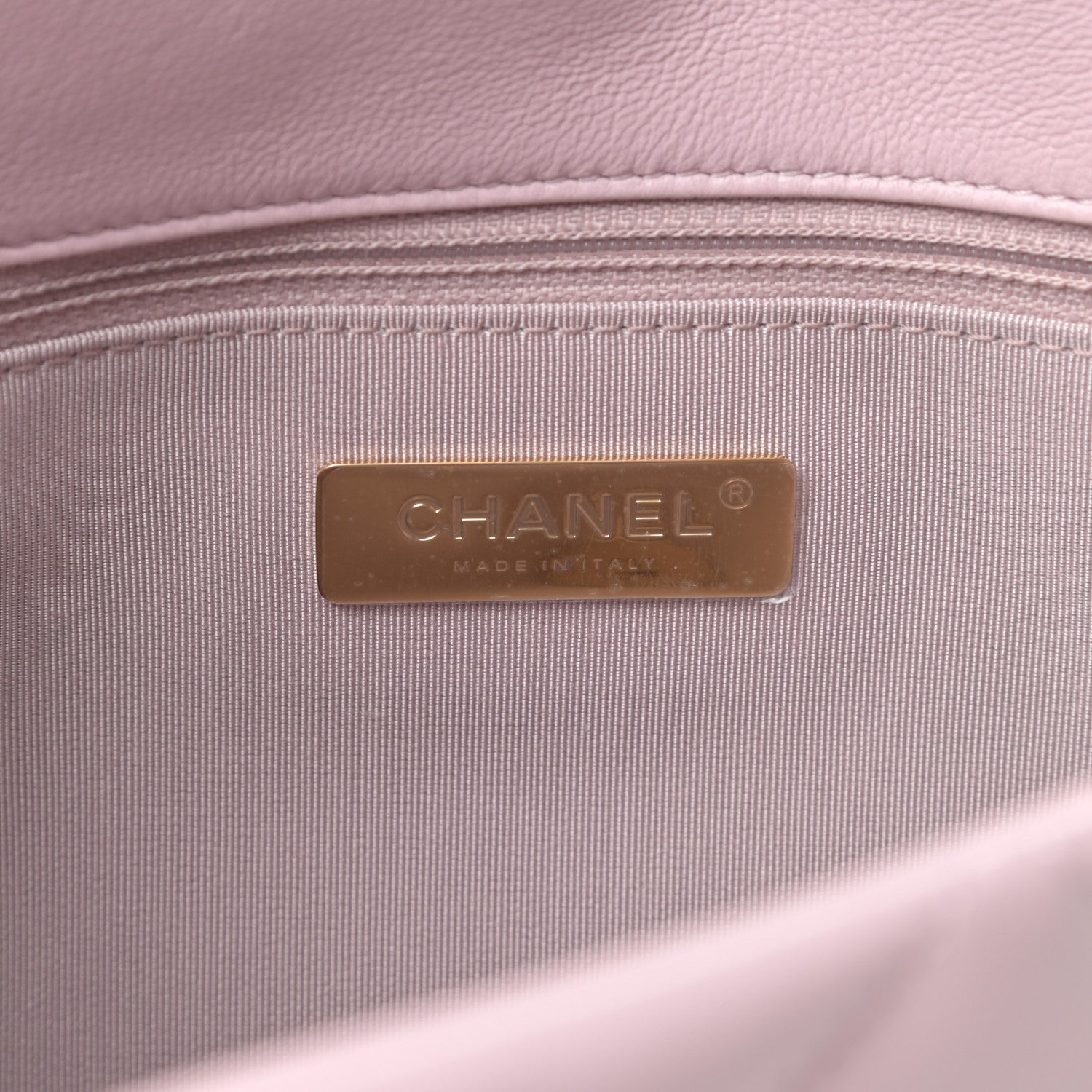 Chanel Lambskin Quilted Large Chanel 19 Flap Light Pink 6 of 10