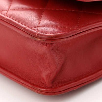 Chanel Lambskin Quilted Trendy CC Wallet On Chain WOC Red 11 of 16