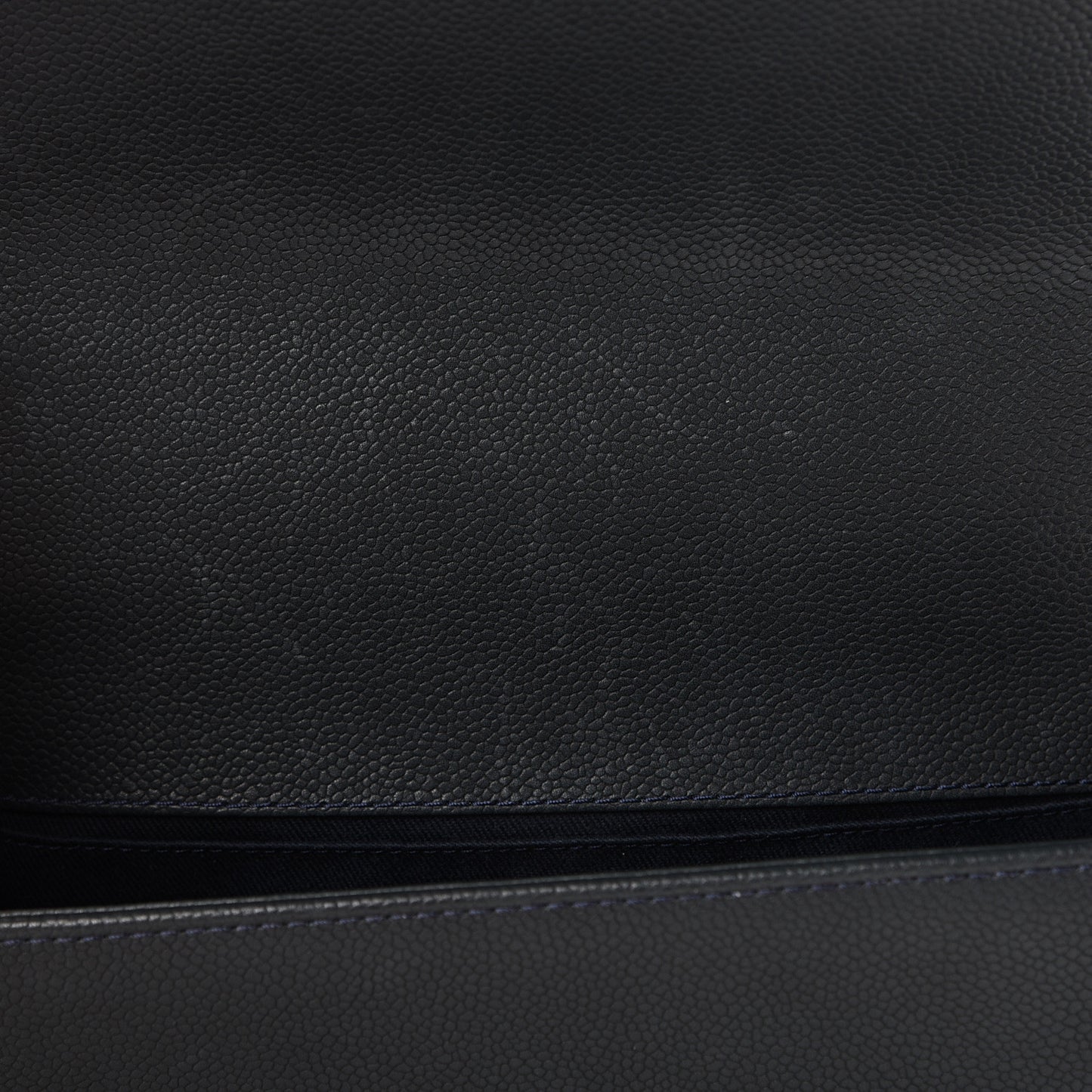 Caviar Stitched Medium Boy Flap Blue
