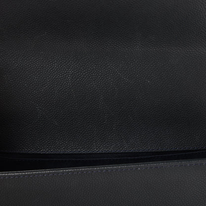 Chanel Caviar Stitched Medium Boy Flap Blue 7 of 11