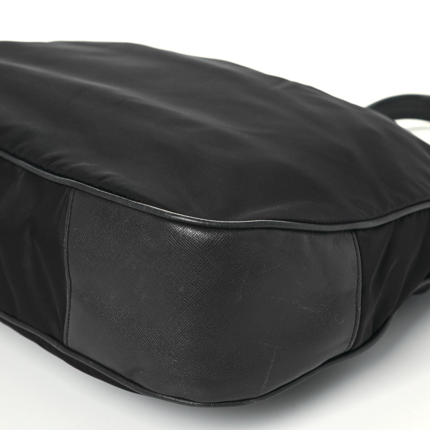 Tessuto Nylon Saffiano Hobo Baltico