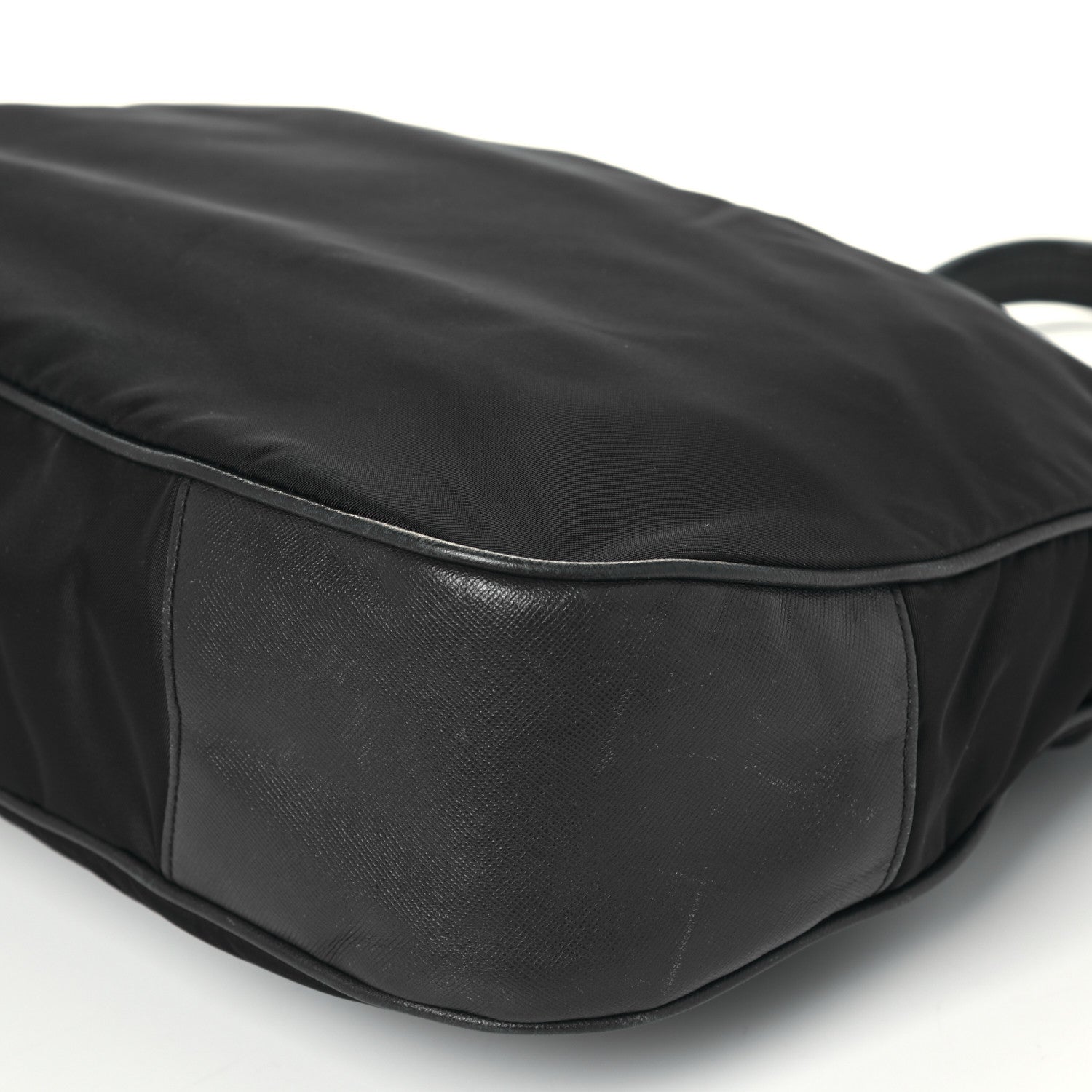 Prada Tessuto Nylon Saffiano Hobo Baltico 10 of 12
