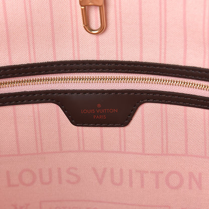 Louis Vuitton Damier Ebene Neo Neverfull MM Rose Ballerine 5 of 10