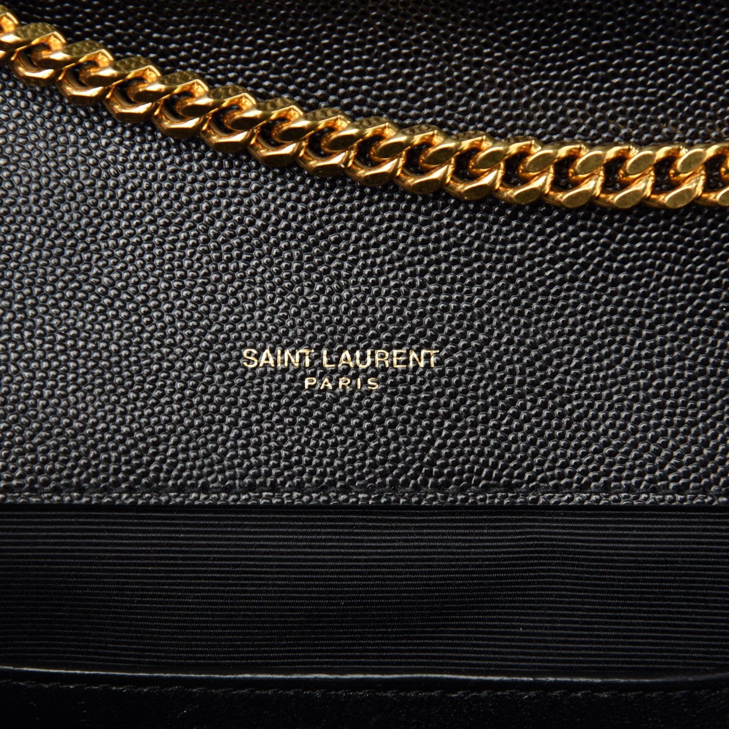 Saint Laurent Grain De Poudre Textured Mixed Matelasse Triquilt Small Monogram Satchel Black 9 of 10