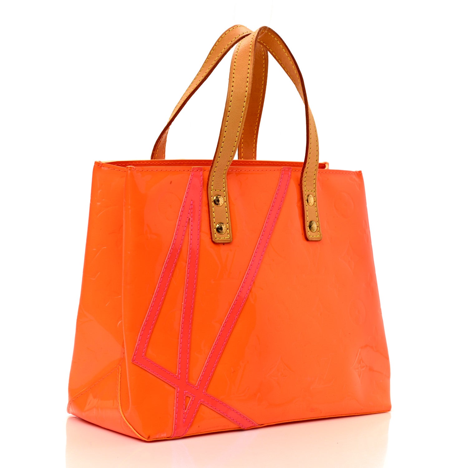 Louis Vuitton Vernis Fluo Reade PM Orange 2 of 11