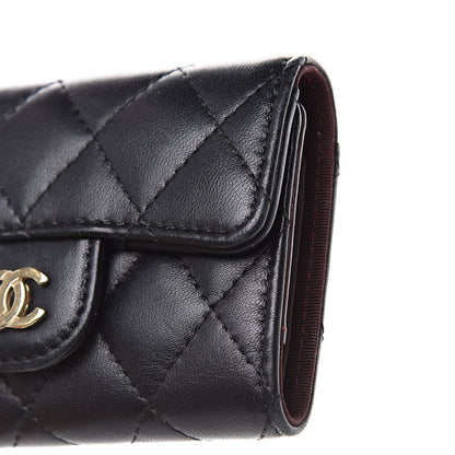 Chanel Lambskin Quilted 4 Key Holder Black 10 of 14