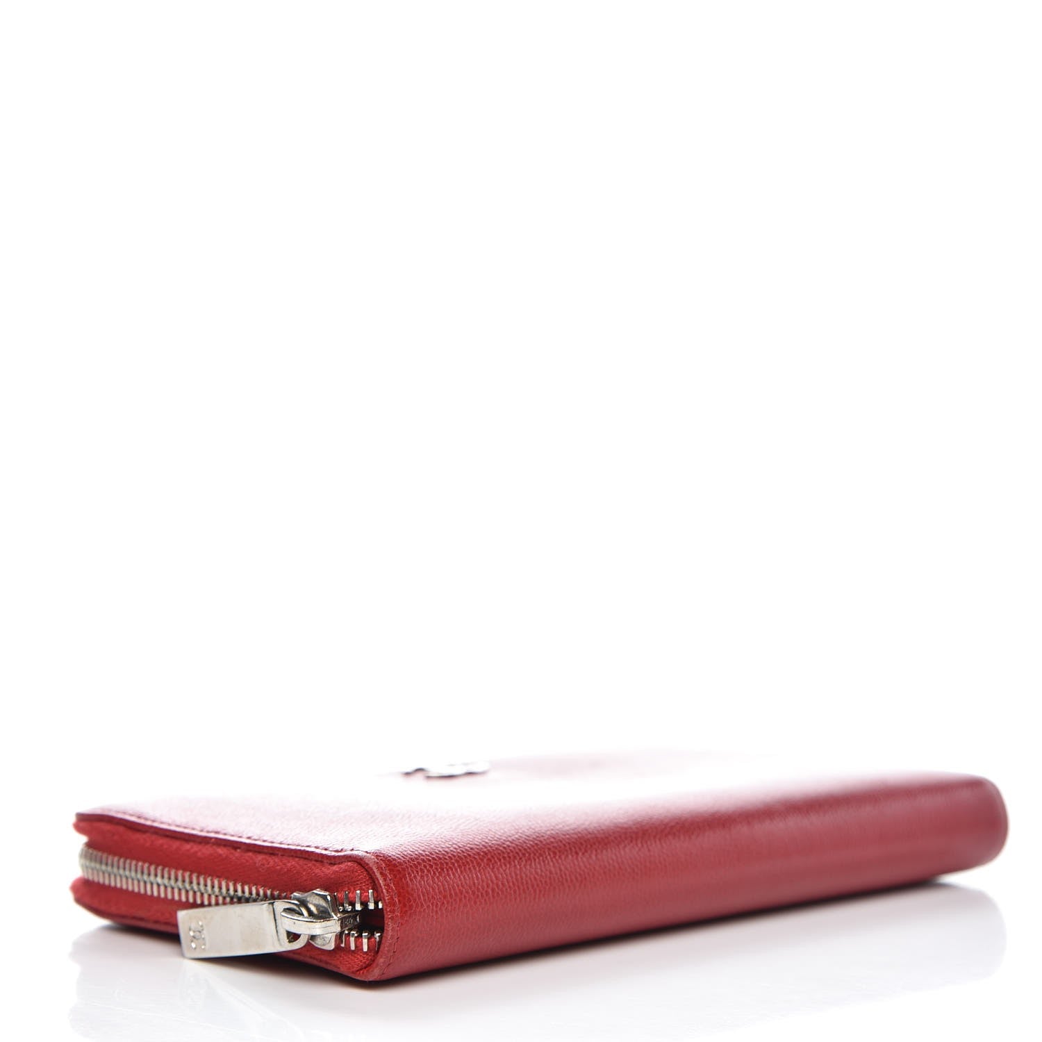 Chanel Caviar Sevruga Zip Around Wallet Red 11 of 12