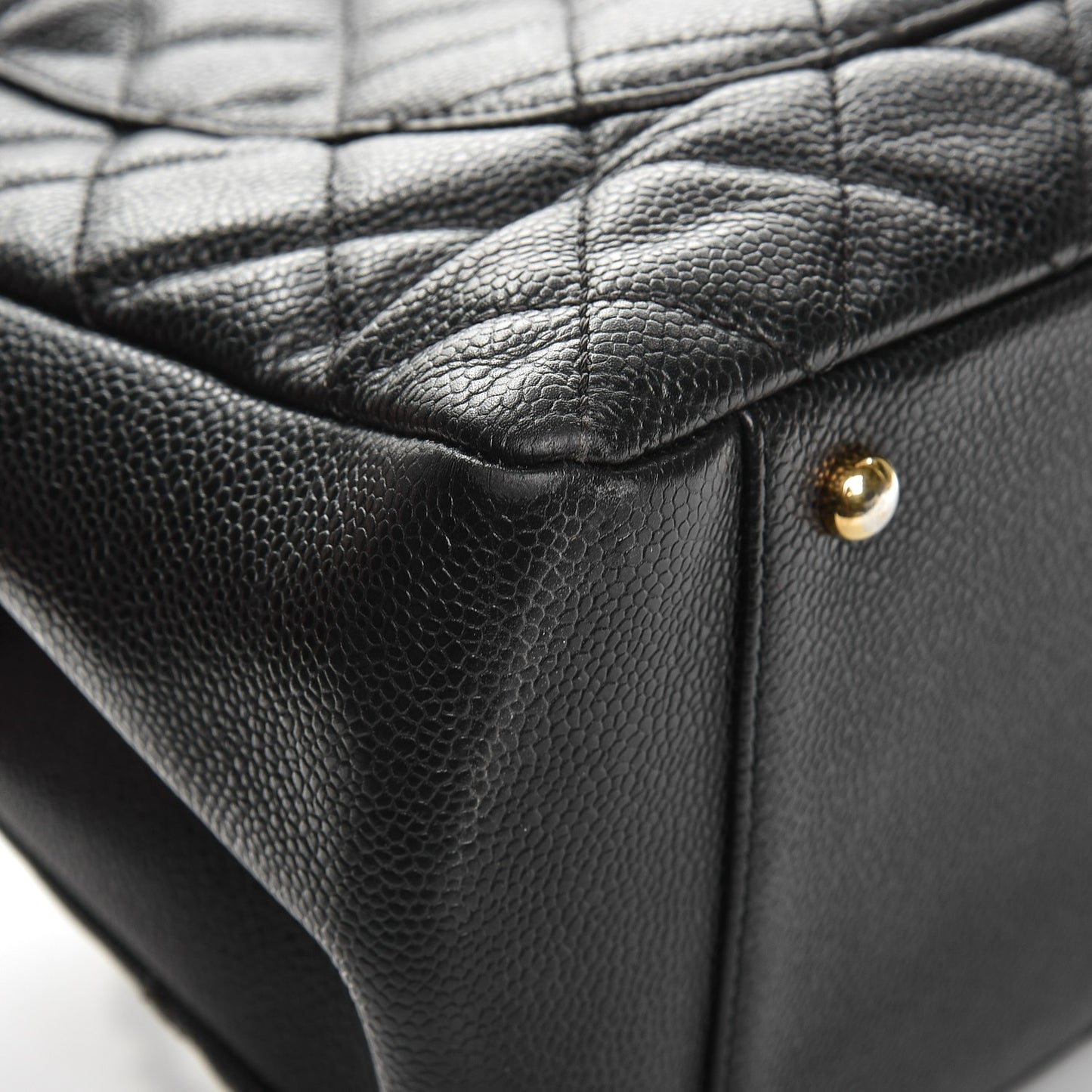 Caviar Quilted XL Grand Shopping Tote GST Black