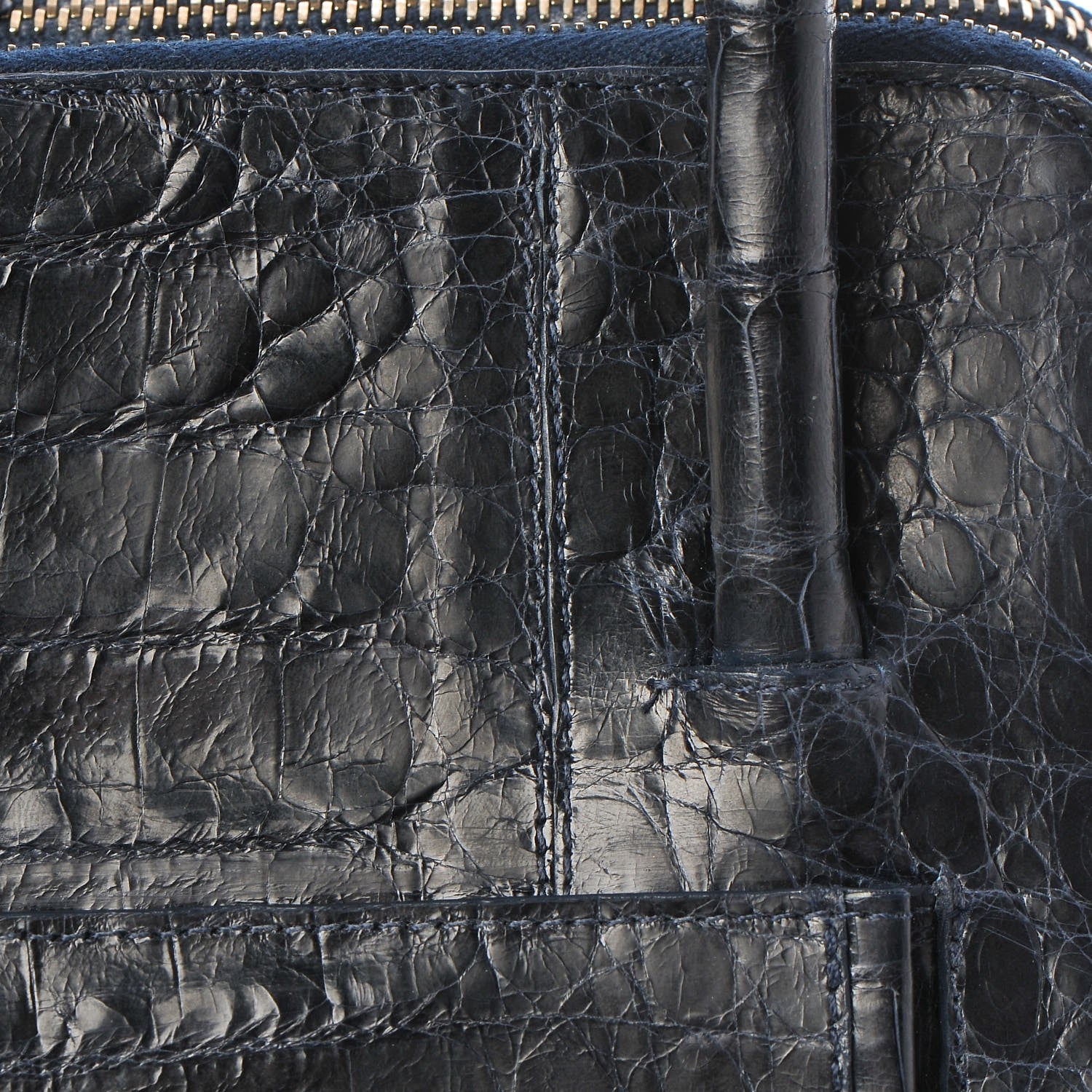 Nancy Gonzalez Crocodile Executive Double Zip Tote Navy 13 of 15