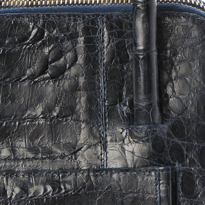 Nancy Gonzalez Crocodile Executive Double Zip Tote Navy 13 of 15