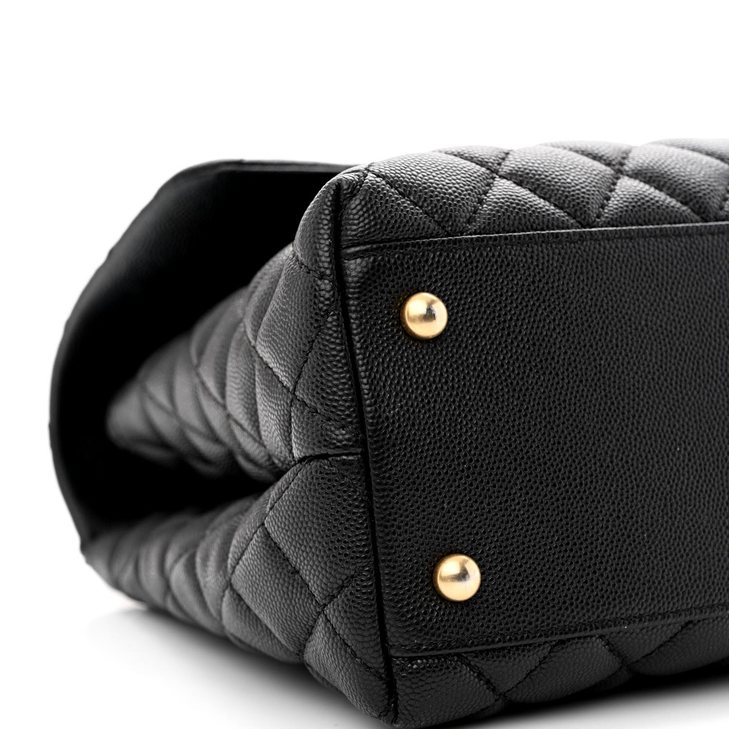 Chanel Caviar Quilted Medium Coco Handle Flap Black 10 of 10