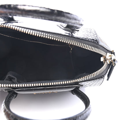 Givenchy Calfskin Crocodile Embossed Small Antigona Black 5 of 9
