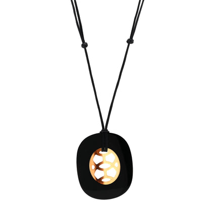 Hermes Buffalo Horn Lacquer Lift Necklace 1 of 6