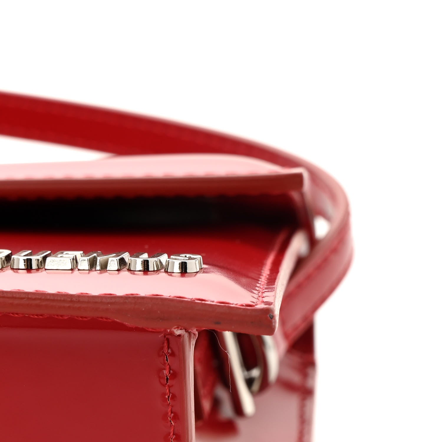 Jacquemus Glazed Calfskin Le Bambino Long Red 10 of 11