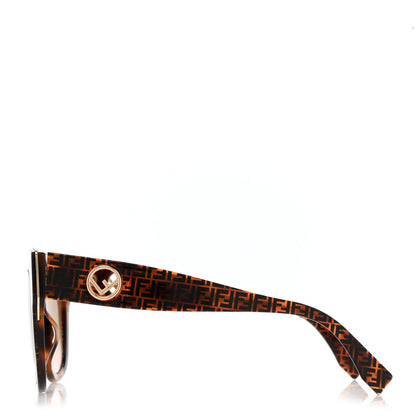 Fendi Acetate F is Fendi FF Cat Eye Sunglasses FF 0360/G/S Havana 3 of 7