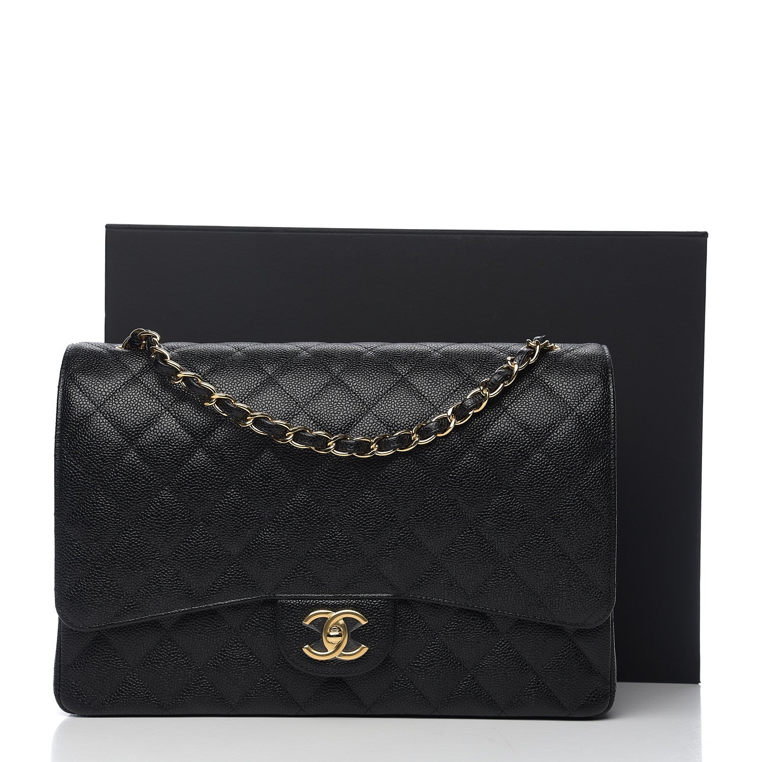 Chanel Caviar Quilted Maxi Double Flap Black 10 of 10
