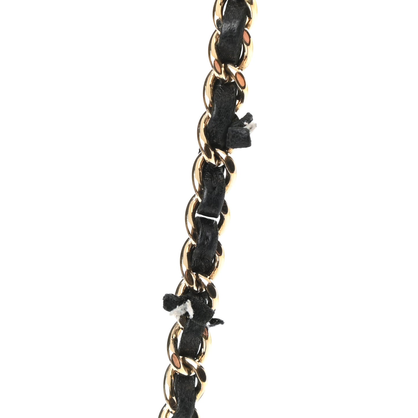 Lambskin Chocolate Bar Piercing CC Studded Small Chain Flap Bag Black