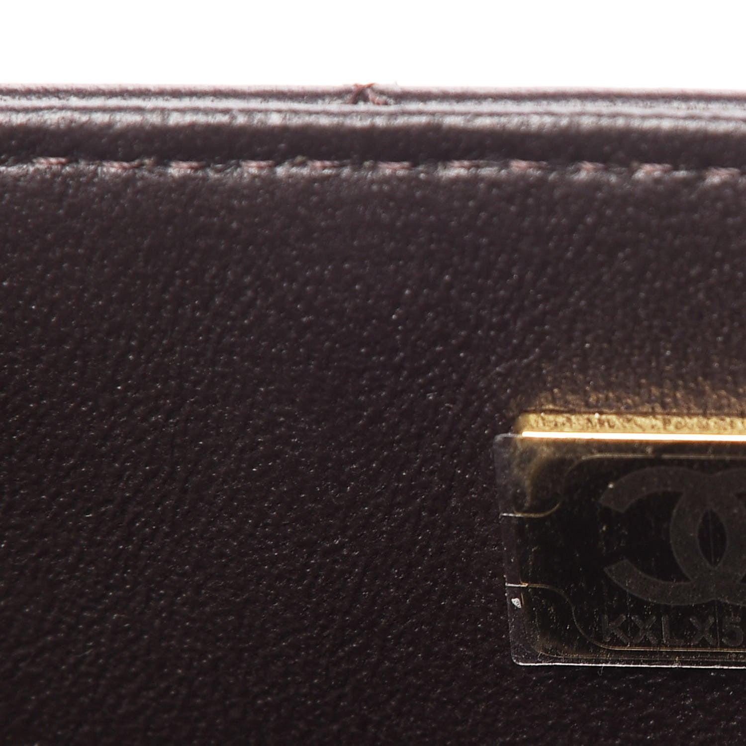 Chanel Lambskin Quilted Mini Rectangular Flap Dark Brown 9 of 10