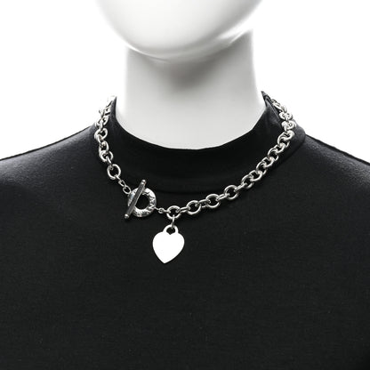 Tiffany Sterling Silver Heart Tag Toggle Necklace 2 of 4