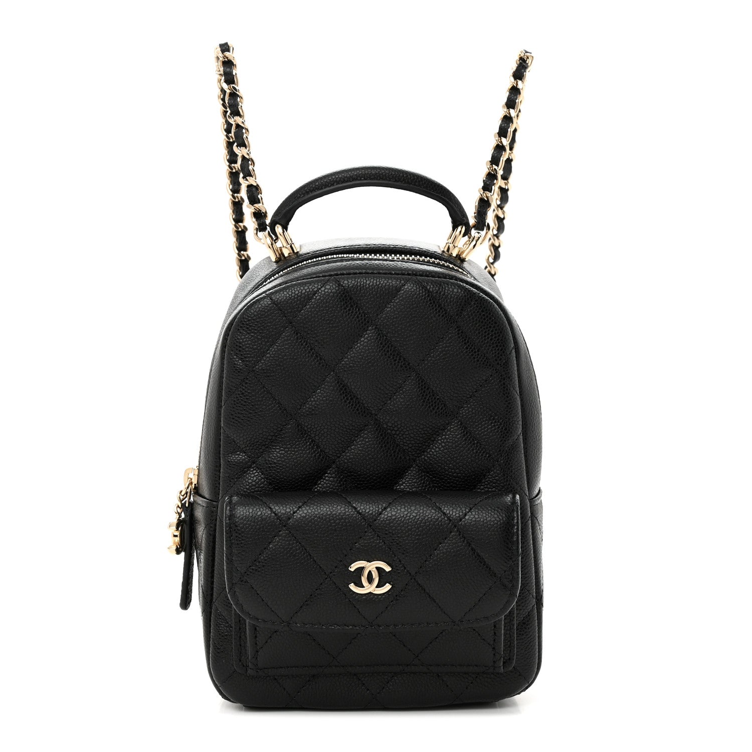 Chanel Caviar Quilted CC Mini Classic Backpack Black 1 of 12