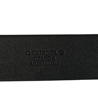 Chanel Lambskin CC Pearl Chain Belt 75 30 Black 3 of 5