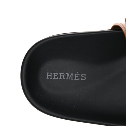 Hermes Calfskin Womens Chypre Sandals 39 Naturel 7 of 10