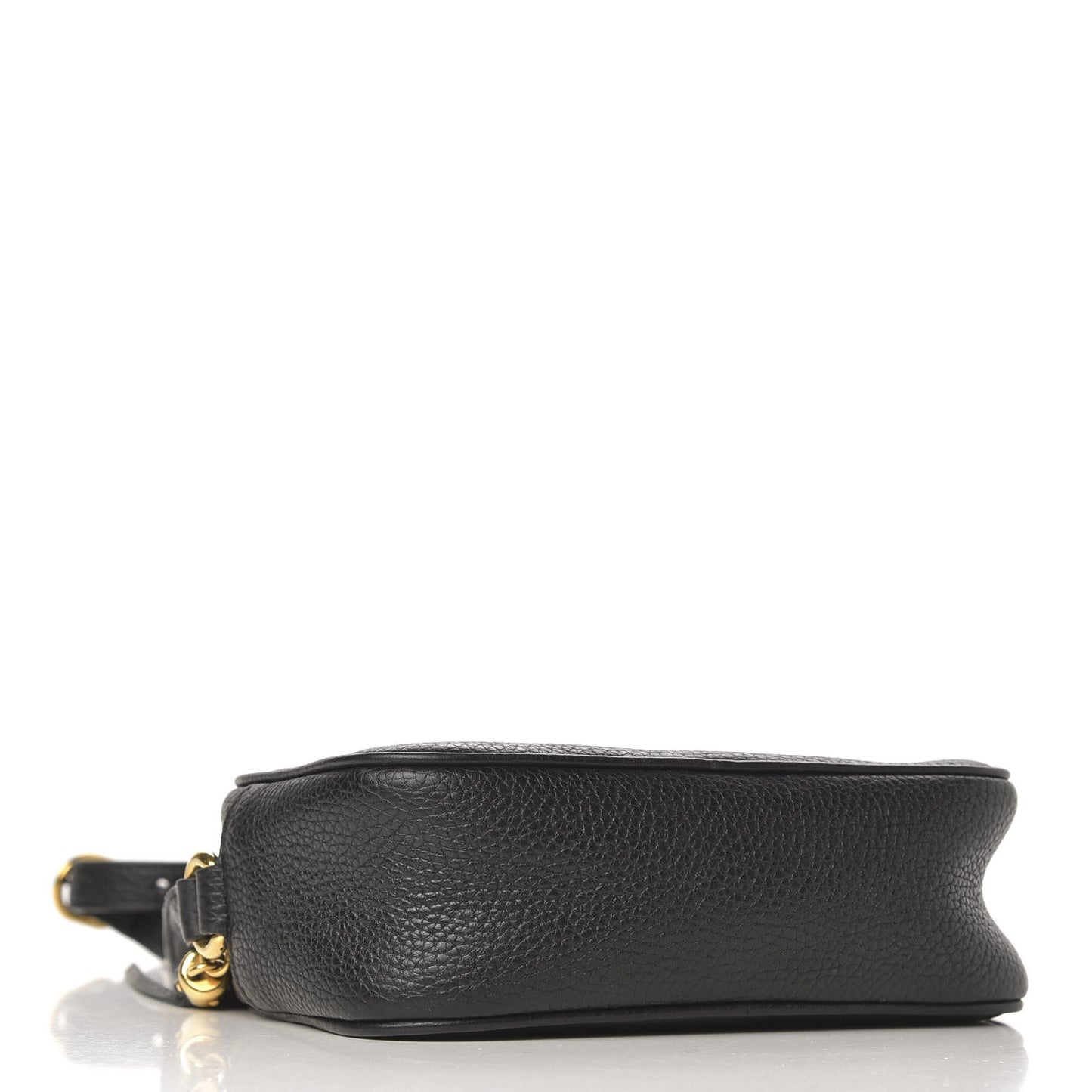 Pebbled Calfskin Mini Soho Disco Bag Black