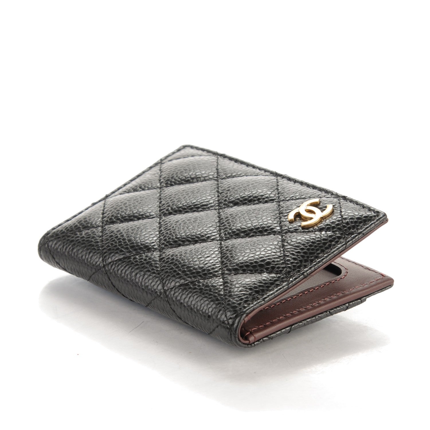 Chanel Caviar Quilted Card Holder Wallet Black 4 of 7