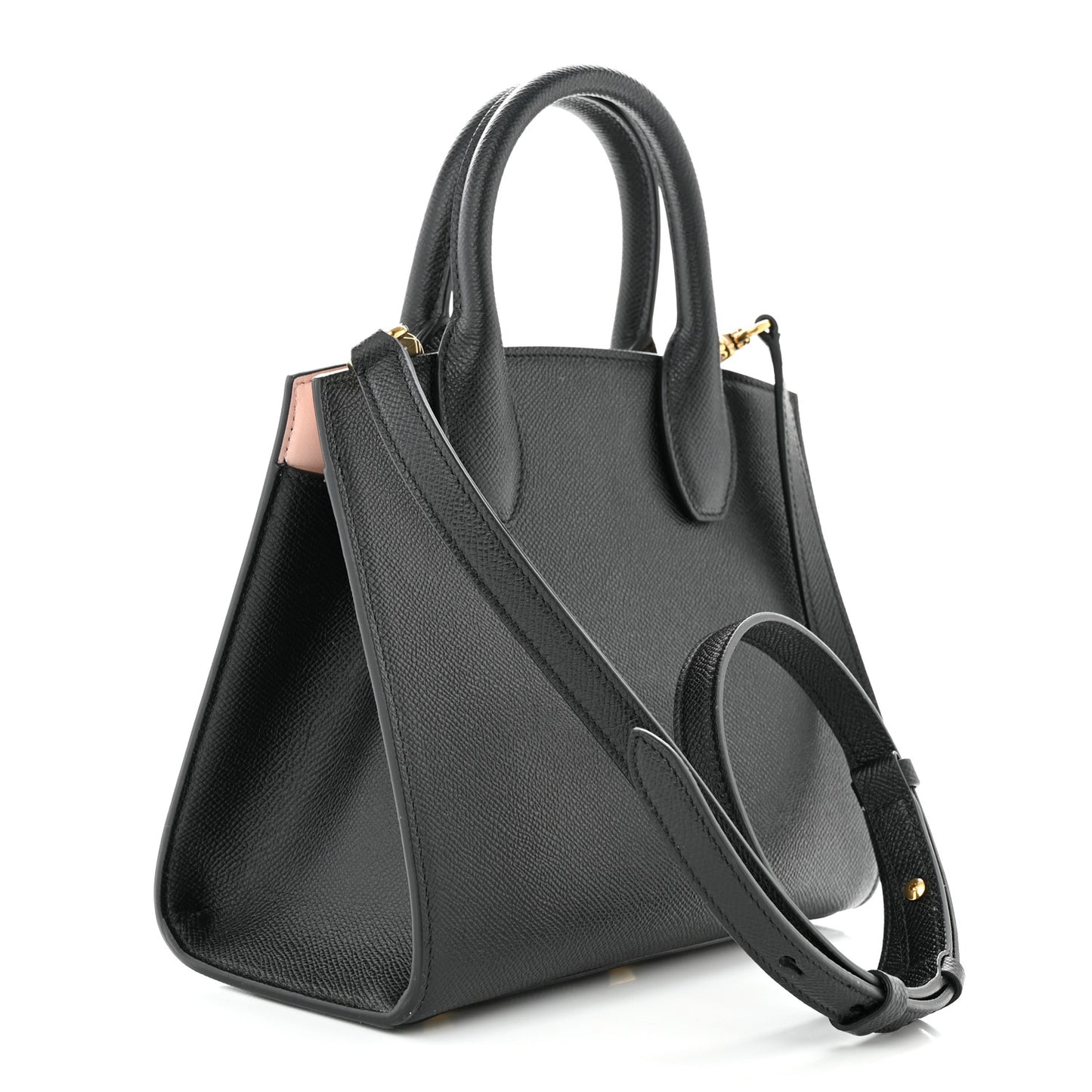 Calfskin Small The Studio Box Bag Black