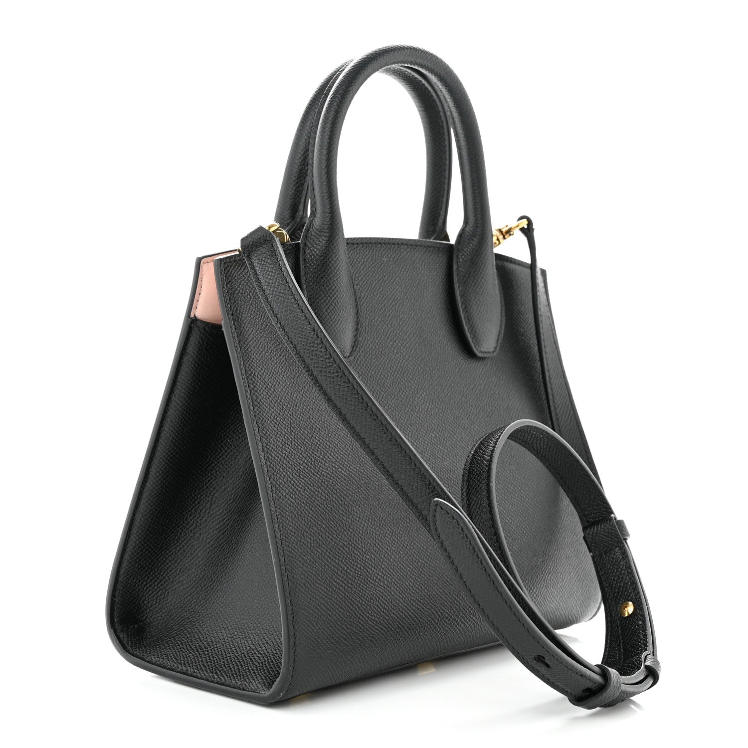Salvatore Ferragamo Calfskin Small The Studio Box Bag Black 3 of 10