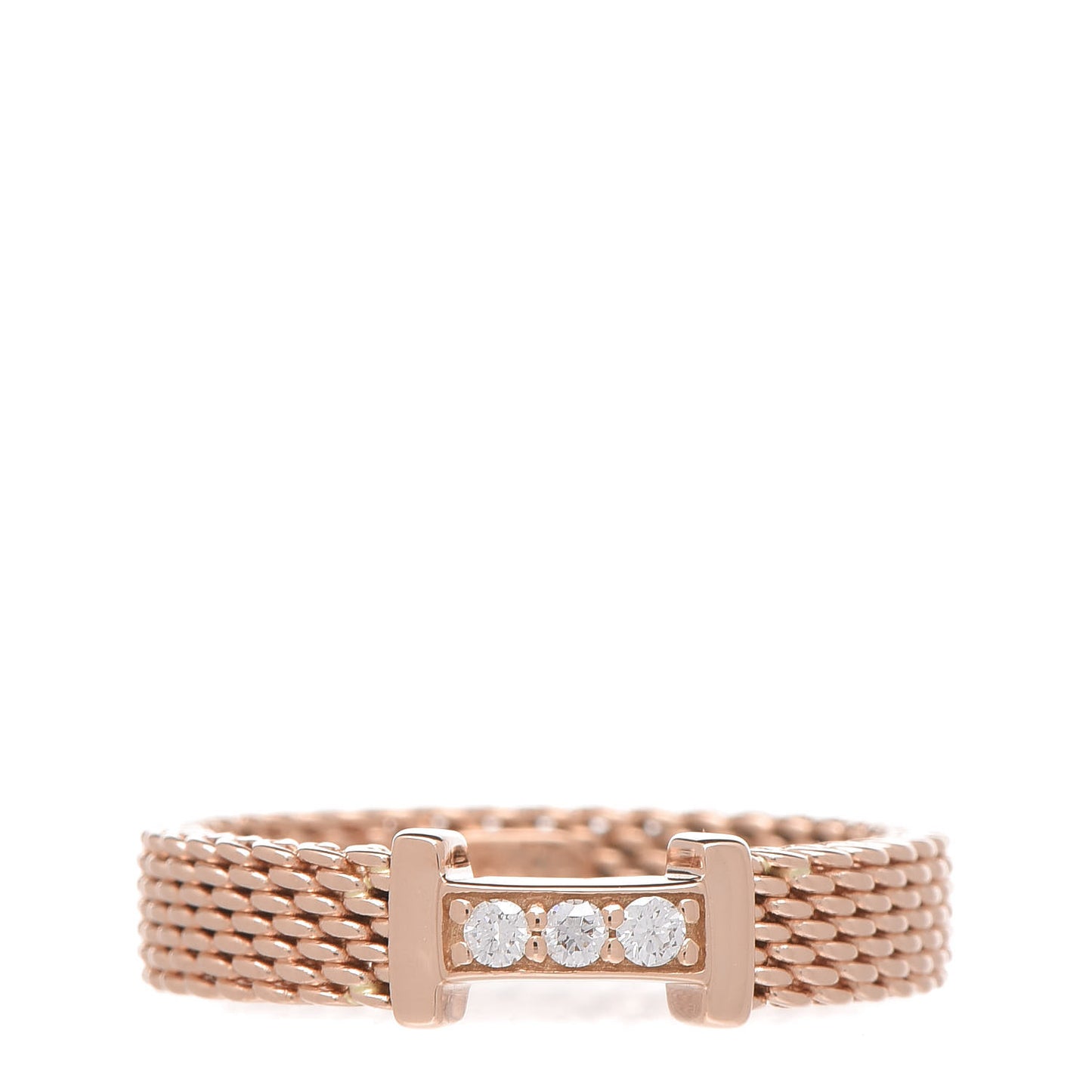 18K Rose Gold Diamond Narrow Somerset Ring 47 4