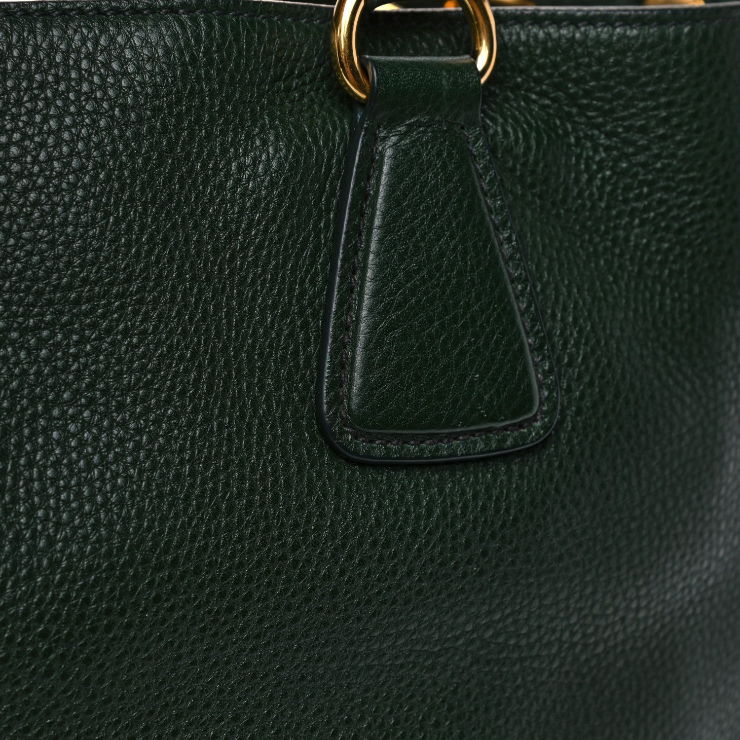 Prada Vitello Daino Side Zip Tote Foresta 15 of 17