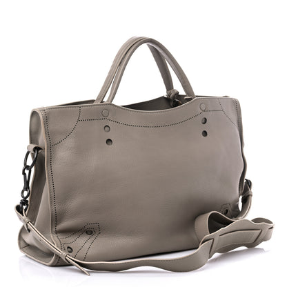 Balenciaga Veau Soyeux Perforated Blackout Hardware City Gris Cendre 2 of 13