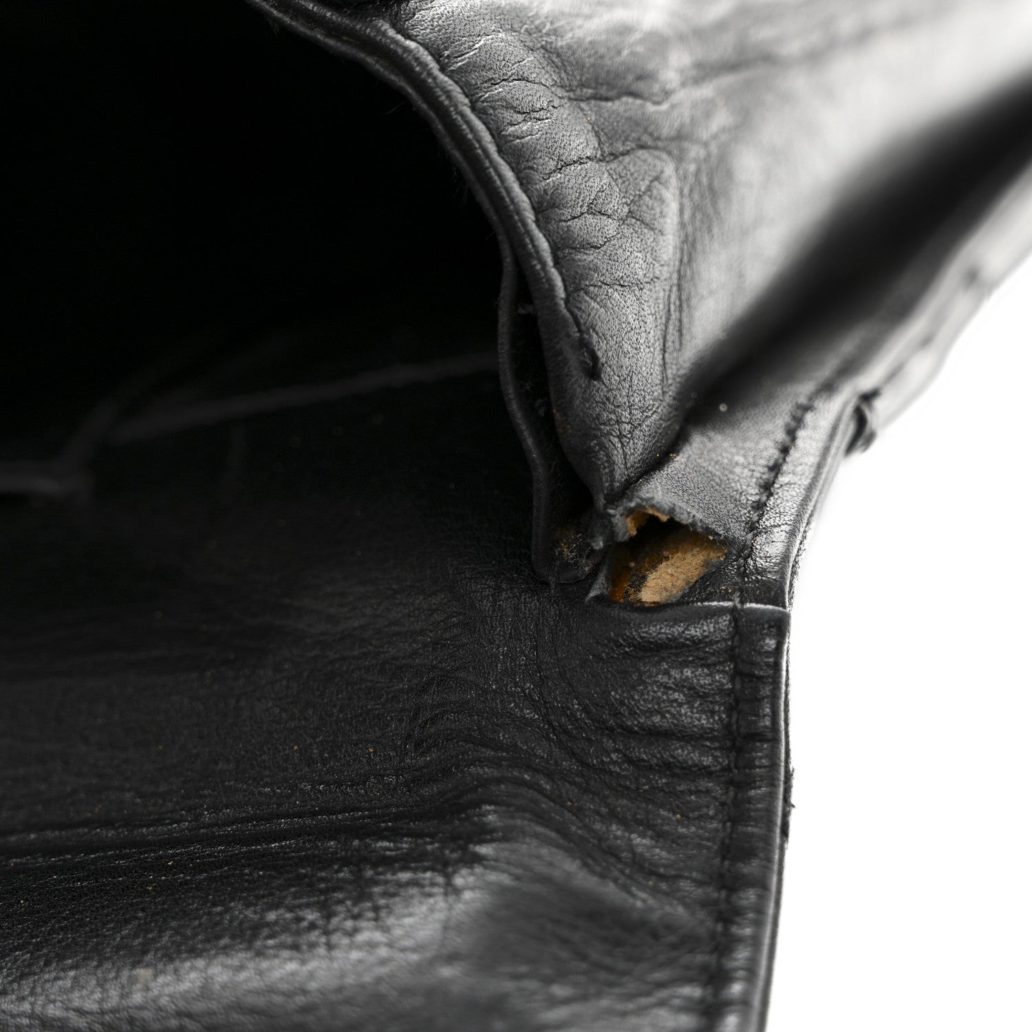 Chanel Lambskin Stitched Briefcase Bag Black 12 of 18