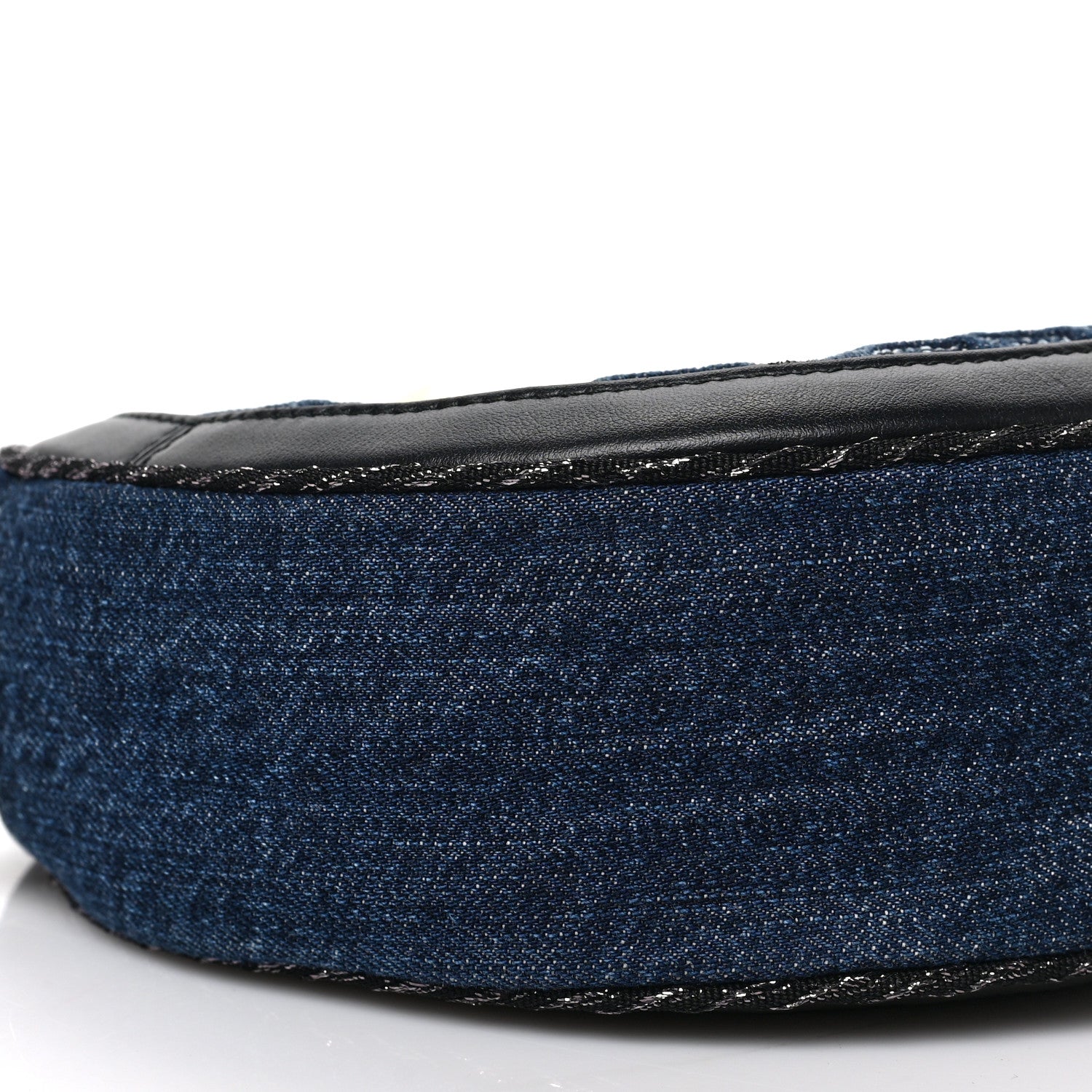 Salvatore Ferragamo Denim Round Bag Blue 7 of 8