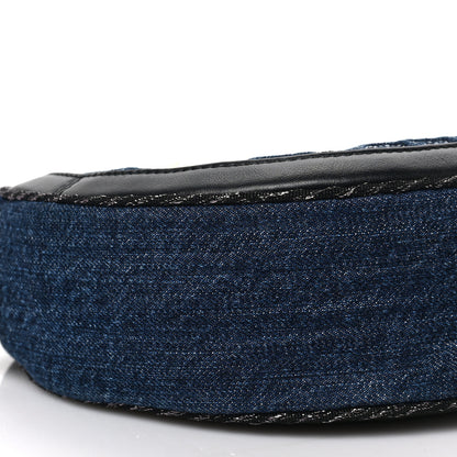 Salvatore Ferragamo Denim Round Bag Blue 7 of 8
