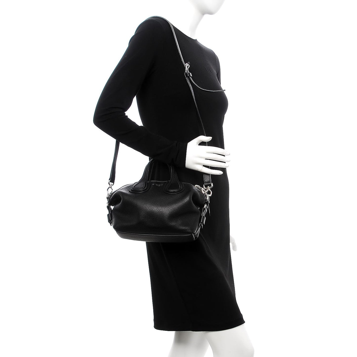 Waxed Calfskin Micro Nightingale Black