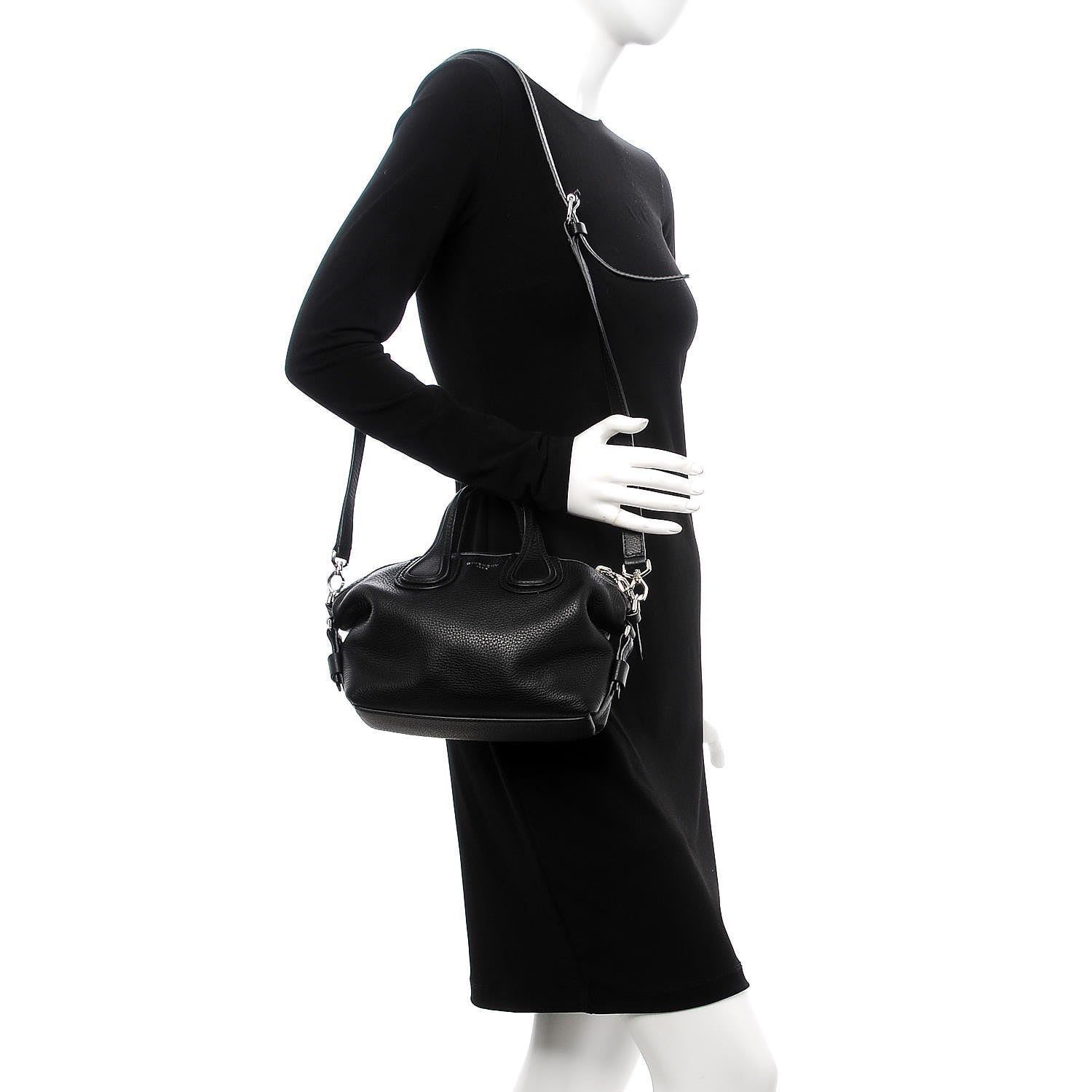Givenchy Waxed Calfskin Micro Nightingale Black 2 of 9