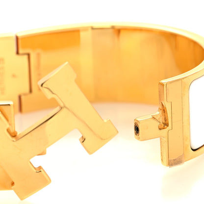 Hermes Enamel Wide Clic Clac H Bracelet GM White 4 of 5