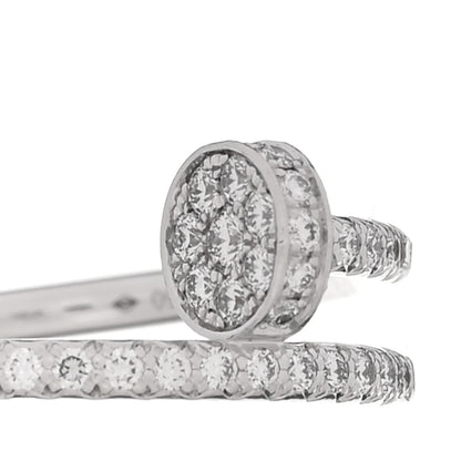 Cartier 18K White Gold Diamond Juste Un Clou Paved Ring 51 5.75 4 of 6