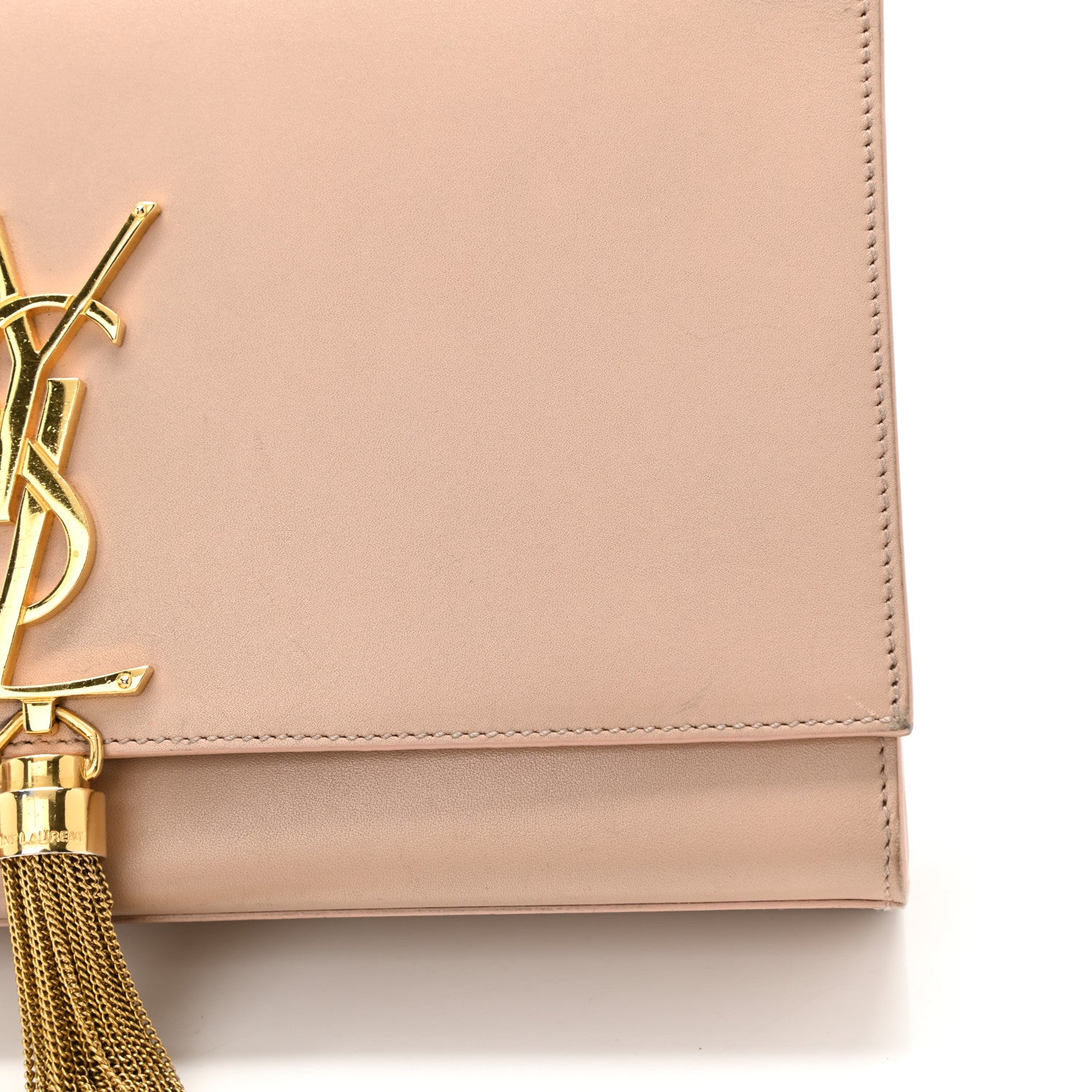 Saint Laurent Smooth Calfskin Medium Classic Monogram Kate Tassel Satchel Pink 13 of 16