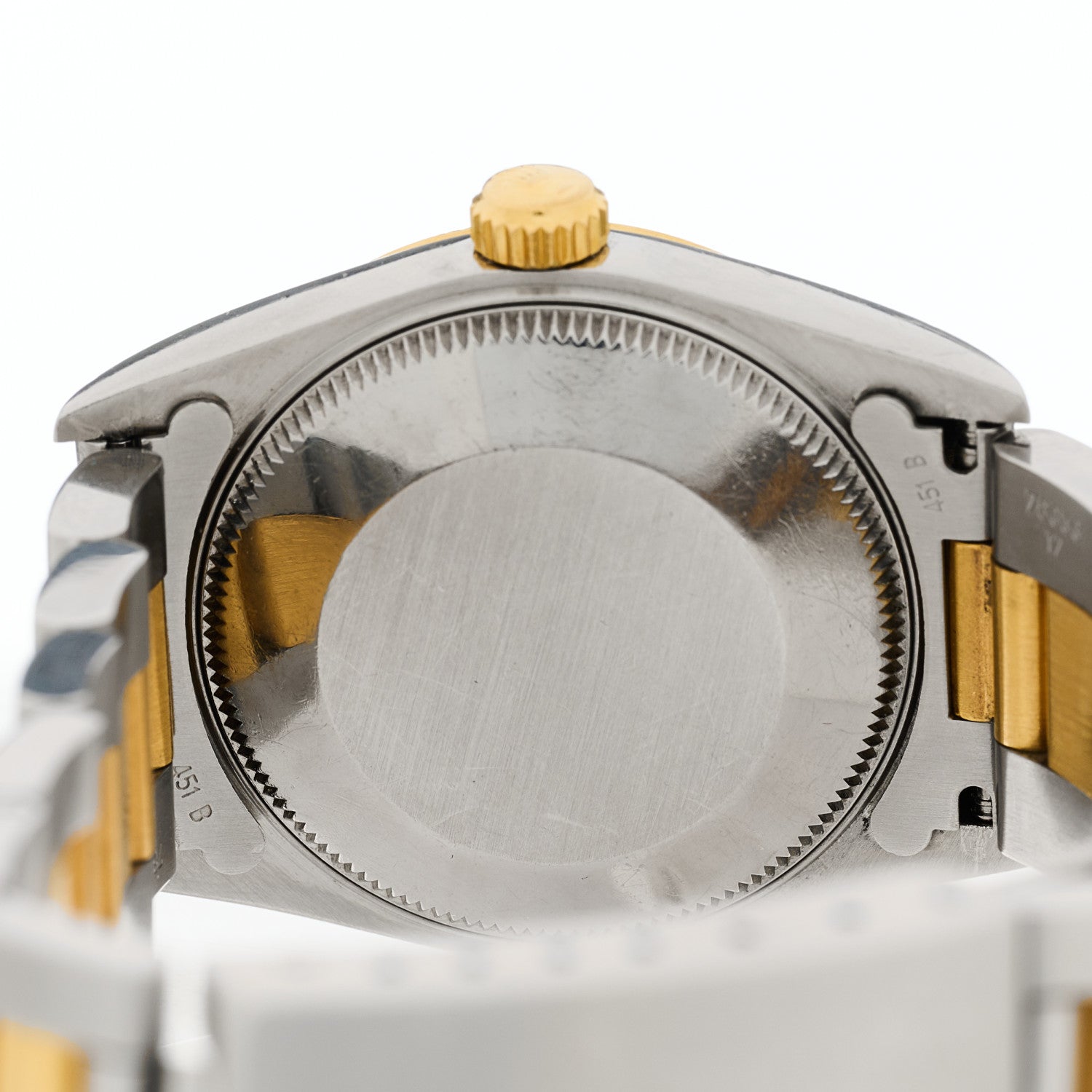 Rolex Stainless Steel 18K Yellow Gold 31mm Oyster Perpetual Datejust Watch White Roman 67483 4 of 4