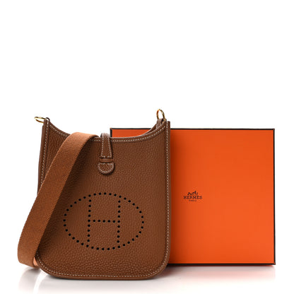 Hermes Taurillon Clemence Evelyne TPM Gold 12 of 12