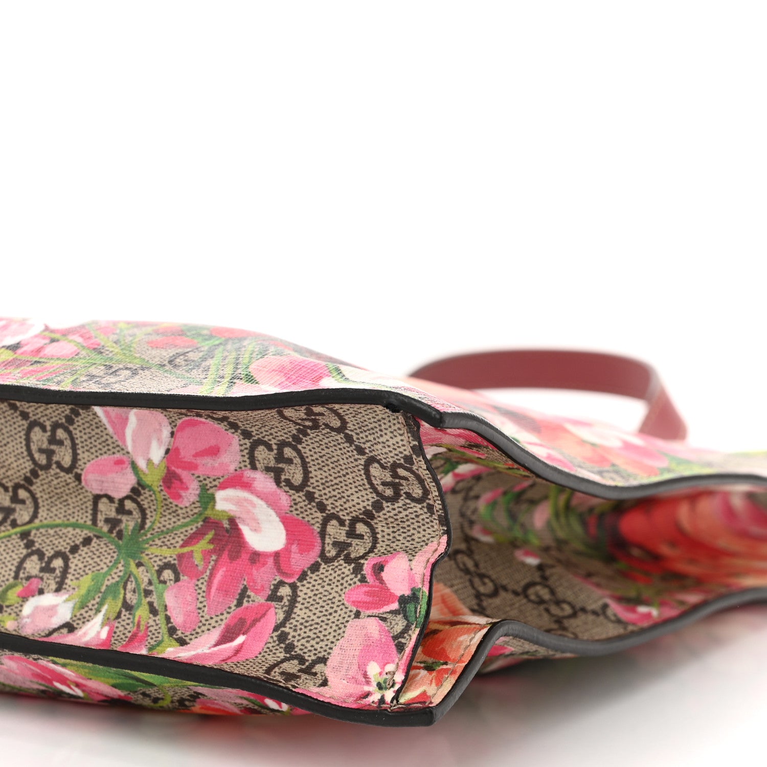 Gucci Soft GG Supreme Monogram Blooms Vertical Tote Beige Multicolor Dry Rose 10 of 10