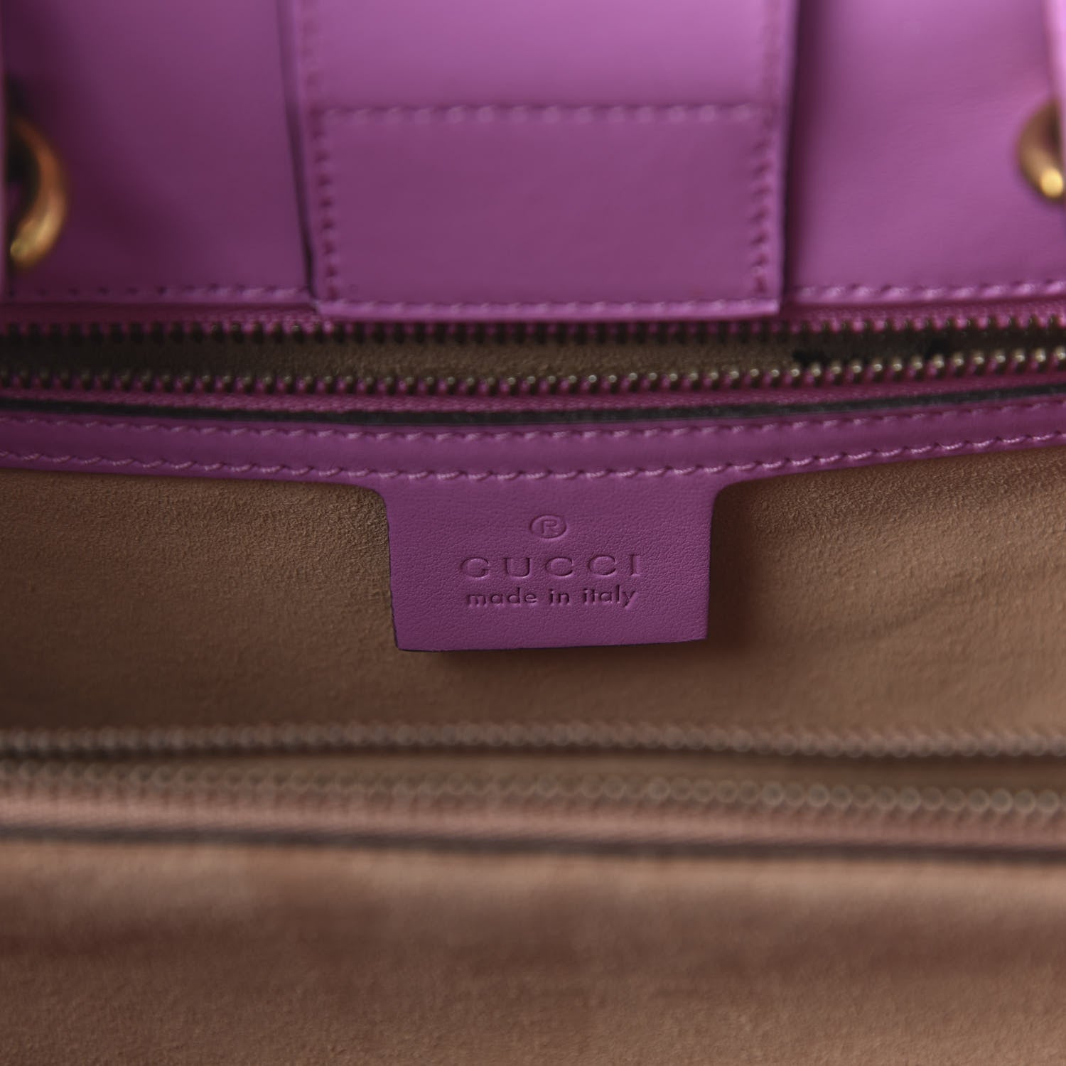 Gucci Calfskin Matelasse Small GG Marmont Tote Candy Mousse 15 of 20